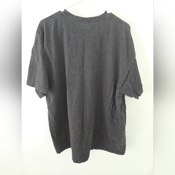 Vintage Pentagram Star T Shirt Black Red Mens Size XXL Goth Hanes Heavyweight - Picture 2 of 6